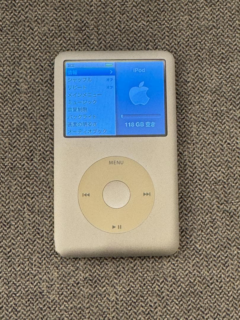 iPod Classic 第6世代 SD 128GB バッテリー新品 シルバー