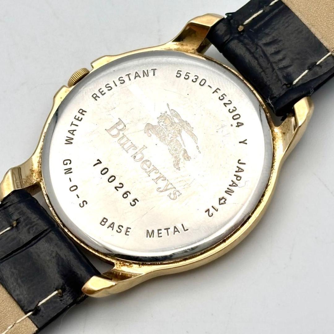 稼働 バーバリー 腕時計 クオーツ レディース 5530-F52304 新ベルト