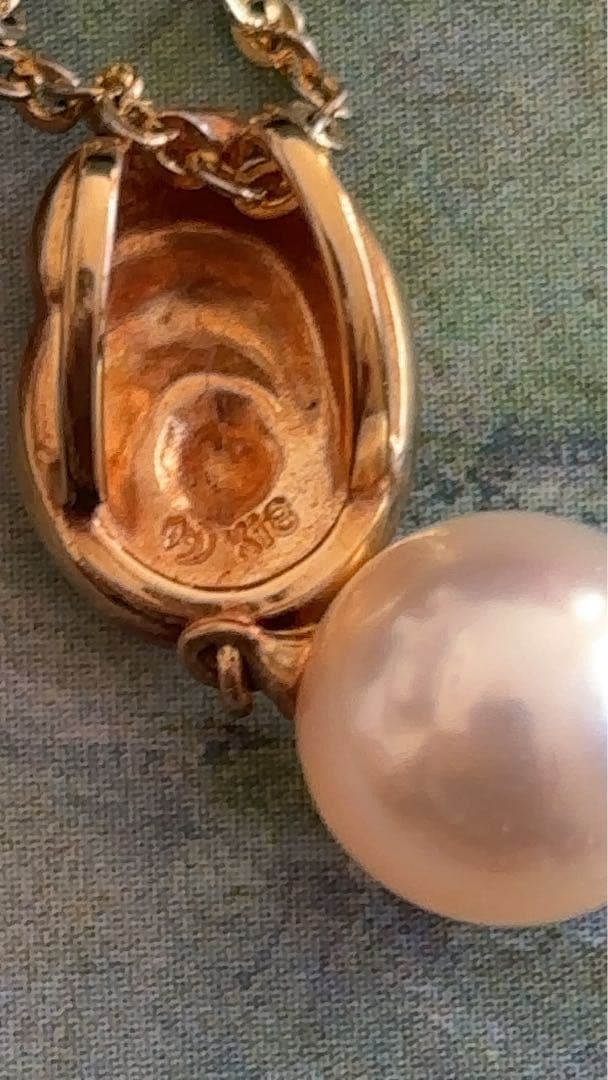 TASAKI k18 パール　ペンダントトップのみ　約8ミリ