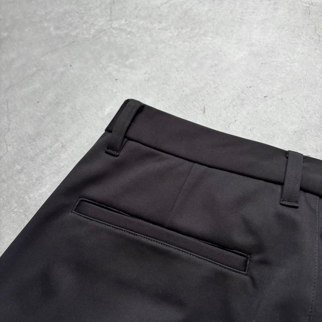 【美品】nano universe GOLF 防風裏フリース1タックパンツ 黒L