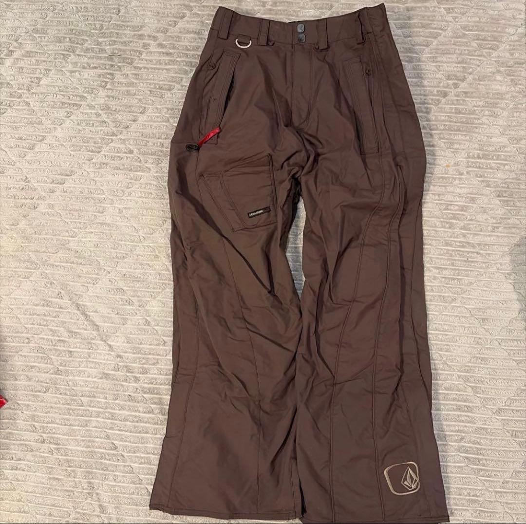 VOLCOM スノーボードウェア上下セットブラック/ブラウンL ボルコム