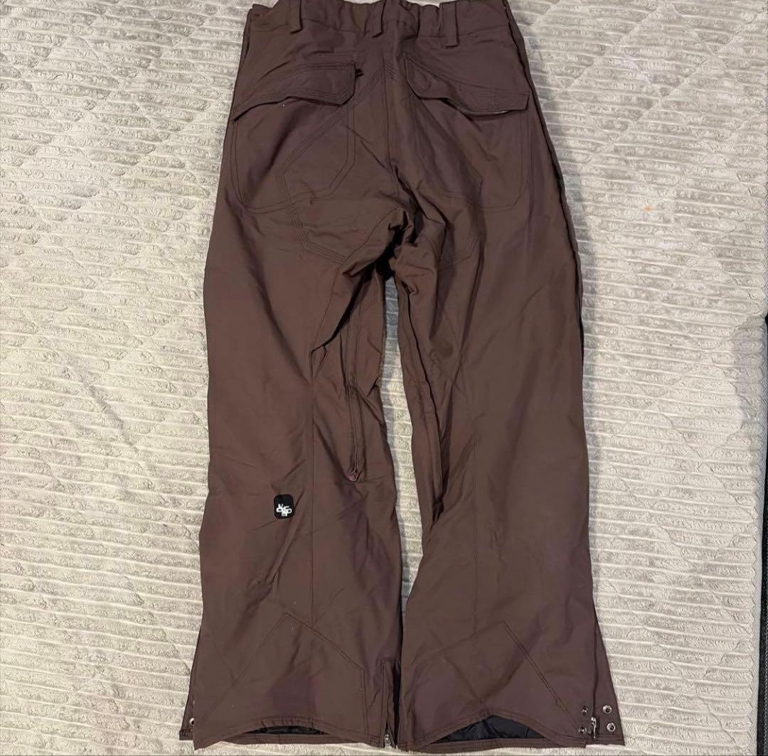 VOLCOM スノーボードウェア上下セットブラック/ブラウンL ボルコム