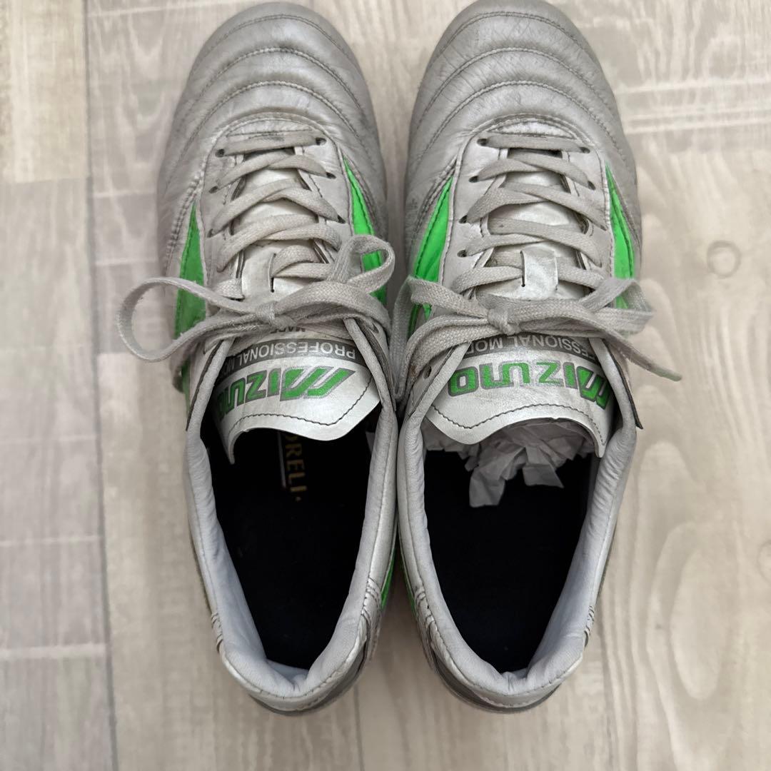 モレリア2Japanサッカーシューズ 日本製 ホワイト/グリーン　限定　グリーン