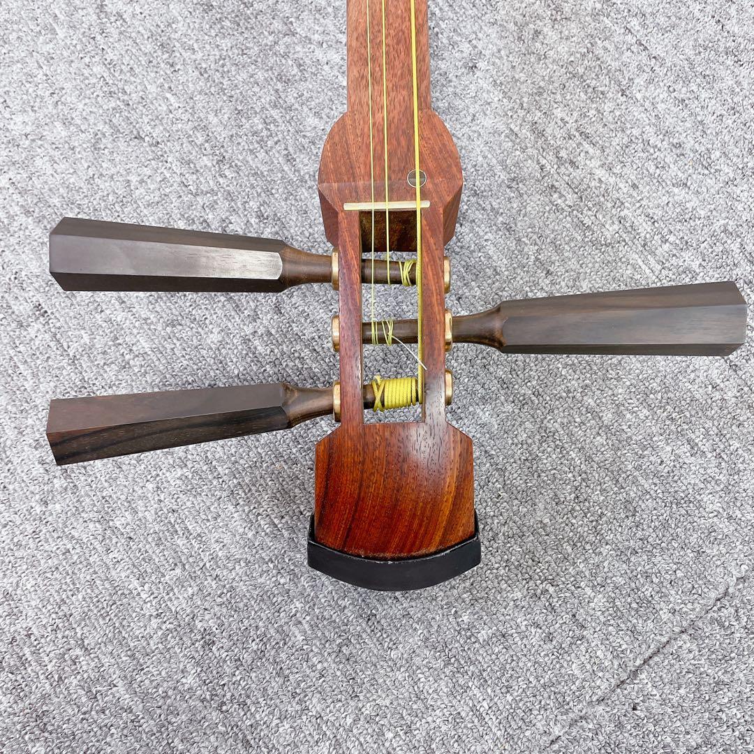 津軽三味線 太棹 花梨 平溝 丸打胴 東さわり 和楽器 三味線