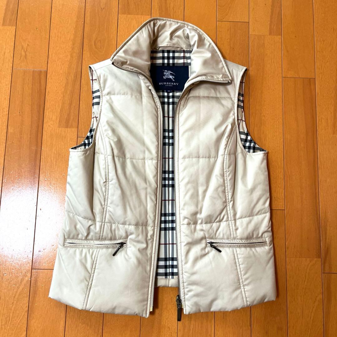BURBERRY バーバリーロンドン 中綿ダウンベスト ノバチェック 38 美品