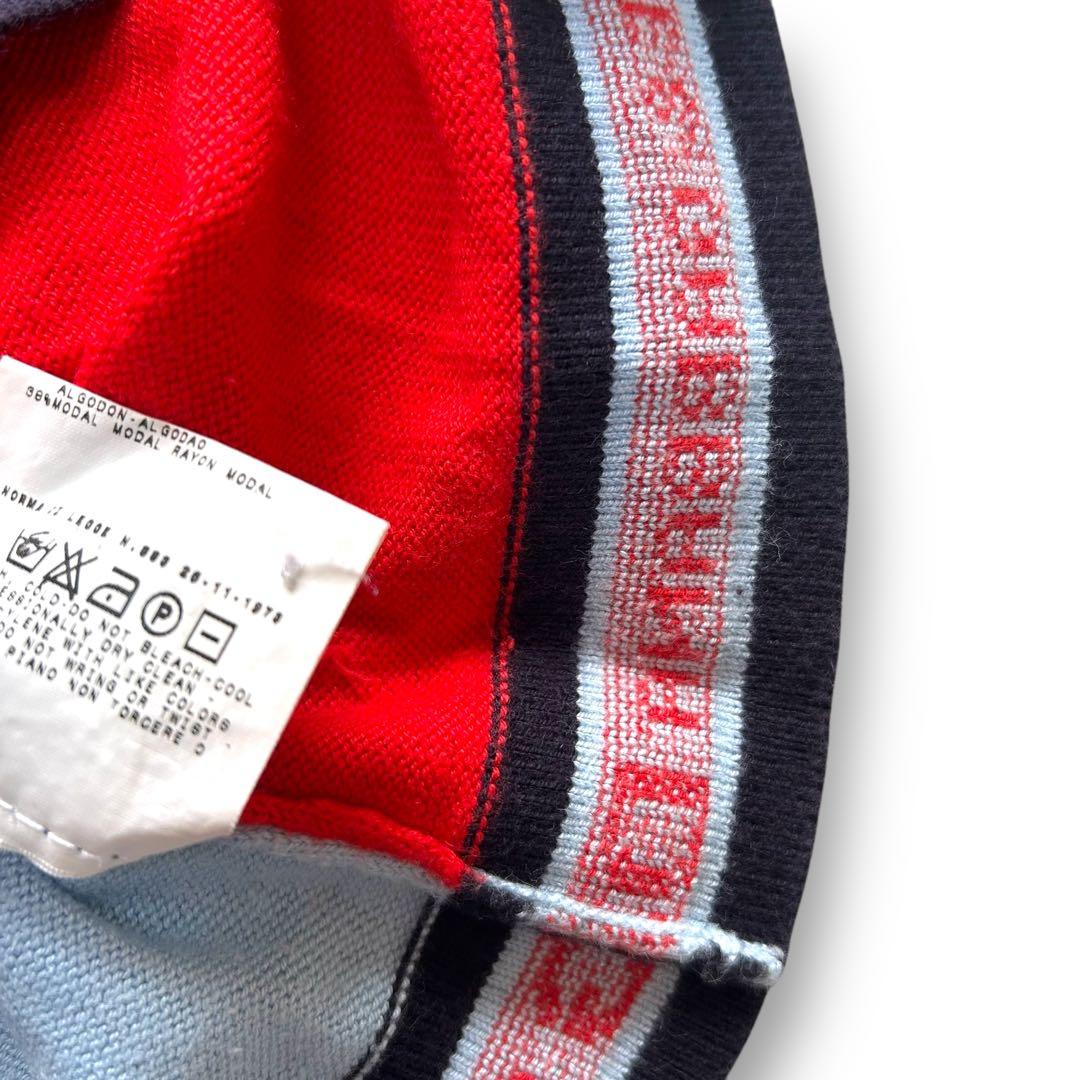 ドルチェアンドガッバーナ ニット ポロシャツ バイカラー