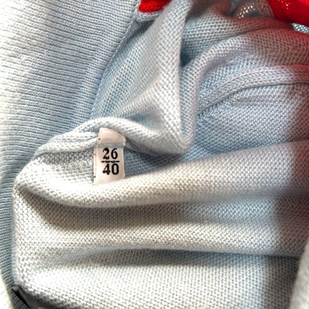 ドルチェアンドガッバーナ ニット ポロシャツ バイカラー