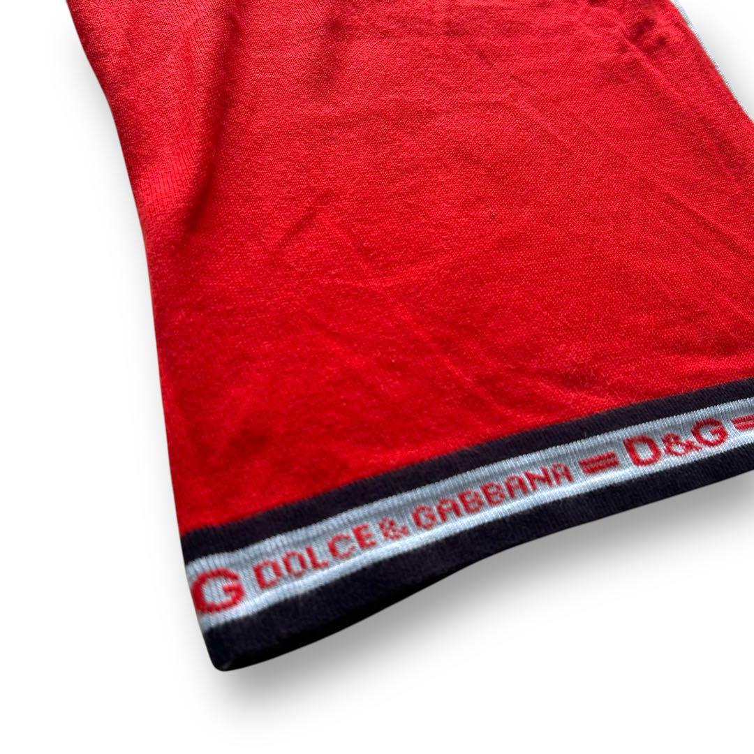 ドルチェアンドガッバーナ ニット ポロシャツ バイカラー