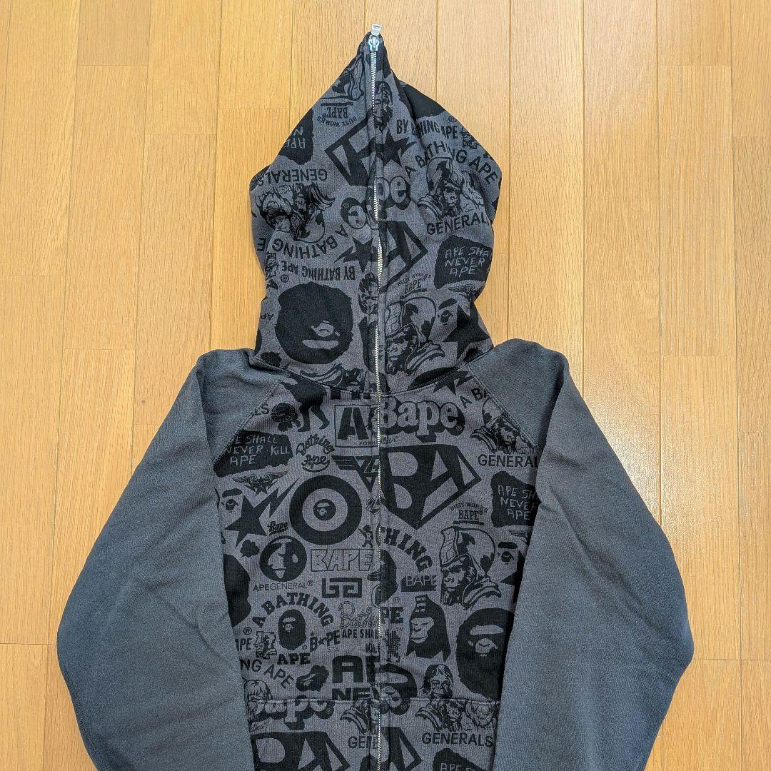 A BATHING APE　ダブルジップパーカー　レディース　エイプ　BAPE