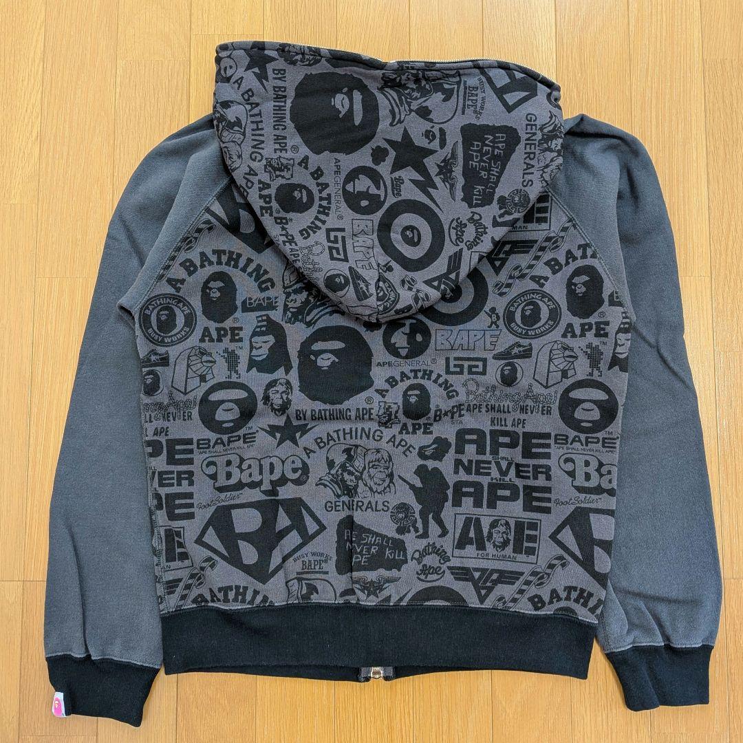 A BATHING APE　ダブルジップパーカー　レディース　エイプ　BAPE