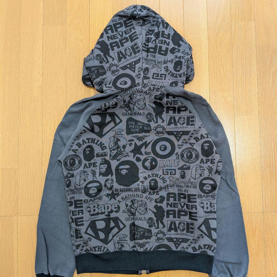 A BATHING APE　ダブルジップパーカー　レディース　エイプ　BAPE