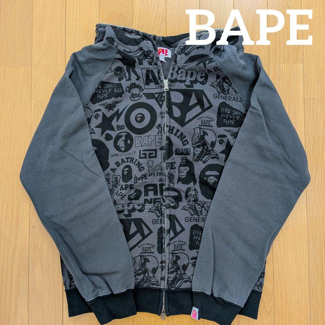 A BATHING APE　ダブルジップパーカー　レディース　エイプ　BAPE