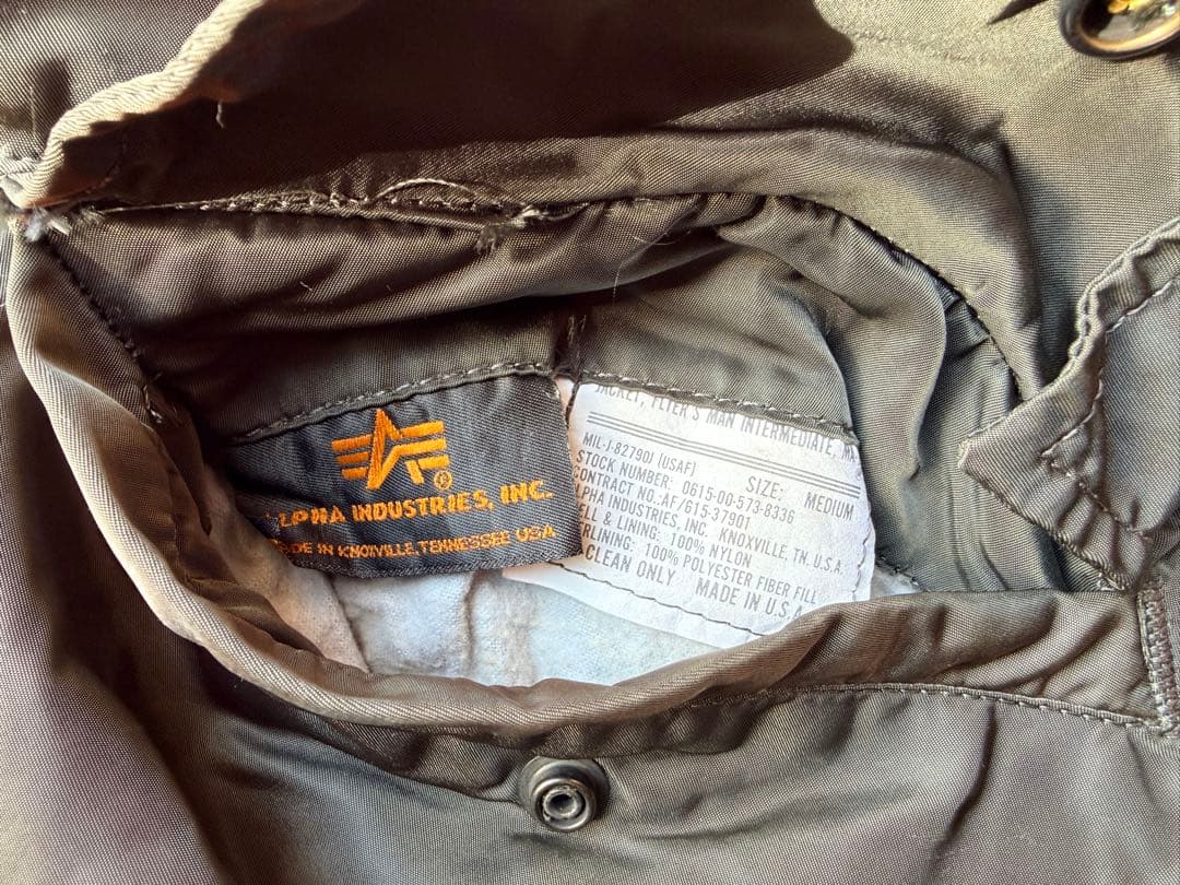 【90’s】ヴィンテージ　美品　ALPHA INDUSTRIES　MA-1