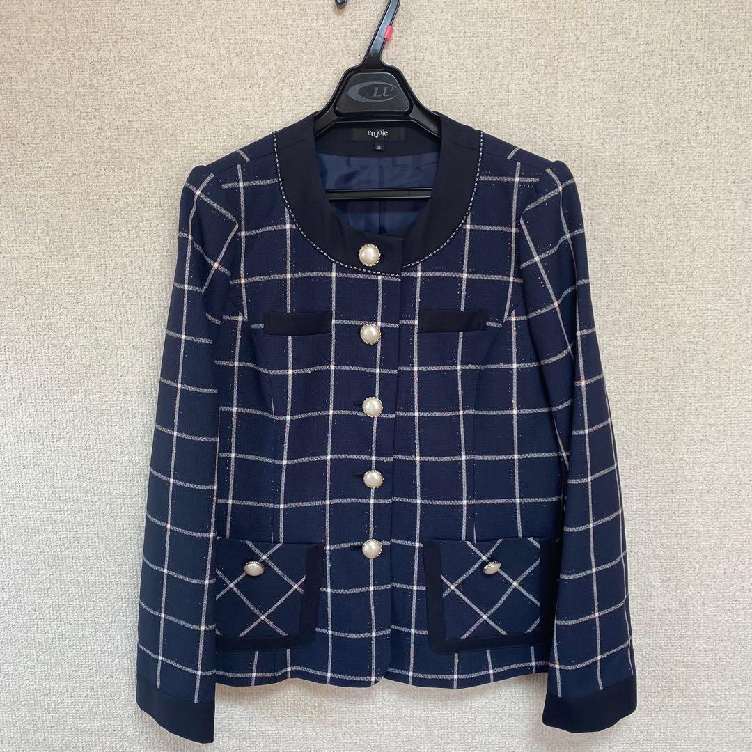 【新品未使用品】アンジョア 事務服 11号 ジャケット スカート マトラッセ