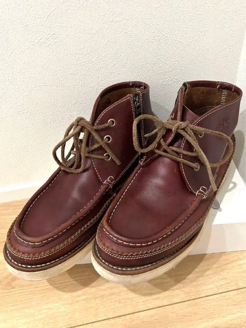 「定価2.5万円」J&W DAWSON 8639 モカシンブーツ　ダークブラウン