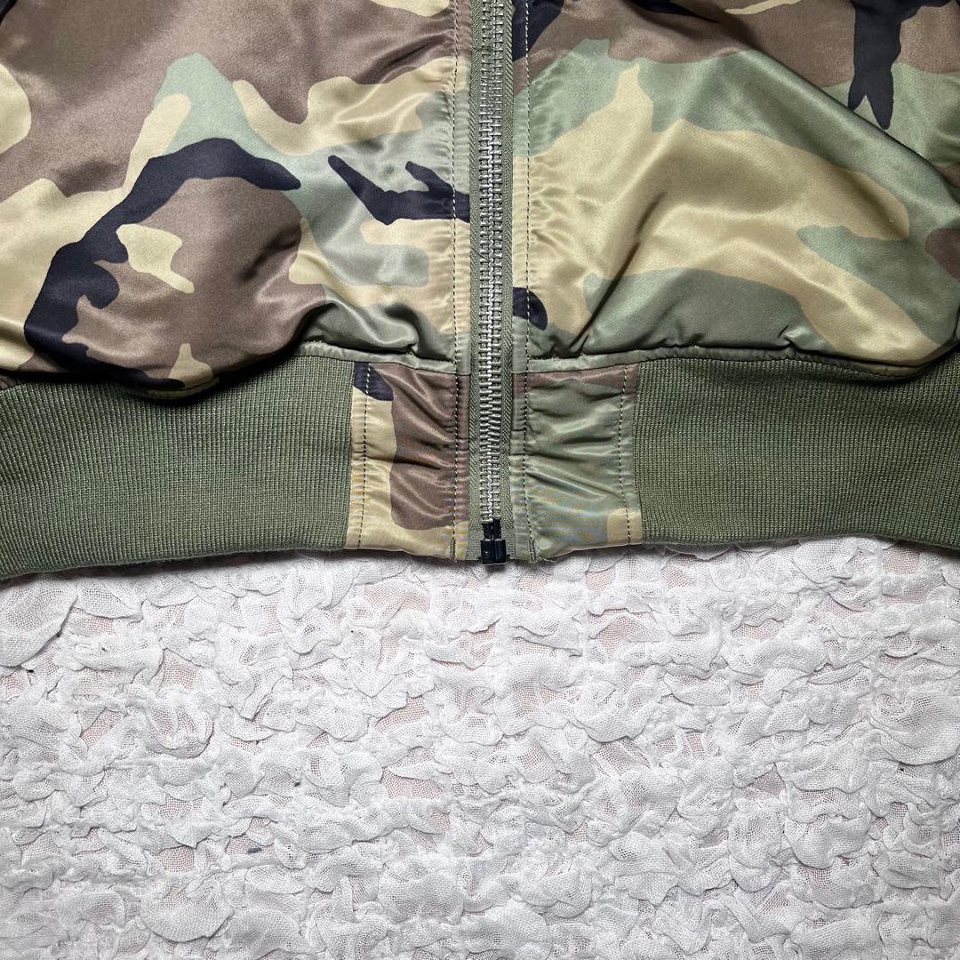 『希少サイズ』　アルファインダストリーズ MA-1 リバーシブル　迷彩　3XL