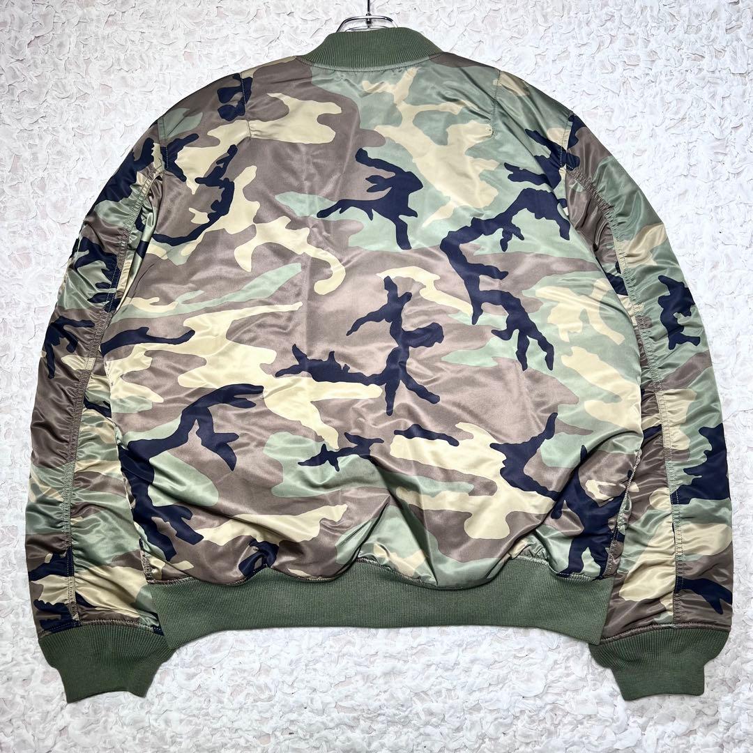 『希少サイズ』　アルファインダストリーズ MA-1 リバーシブル　迷彩　3XL