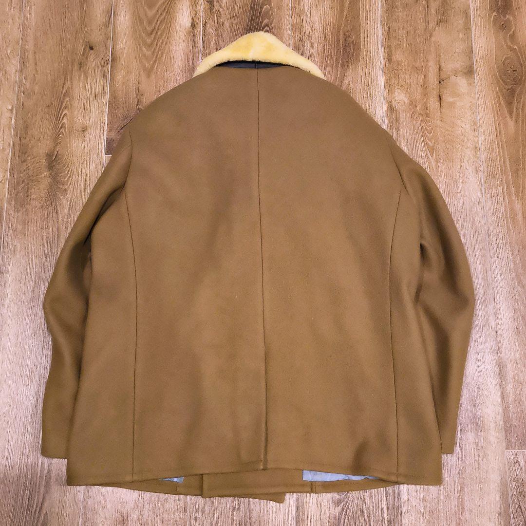 美品✨️希少ゆったりサイズ❗️　ミスタージェントルマン　襟ムートン　Pコート