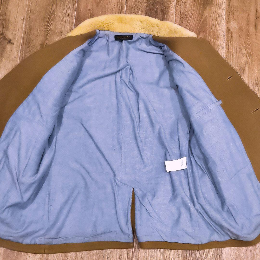 美品✨️希少ゆったりサイズ❗️　ミスタージェントルマン　襟ムートン　Pコート