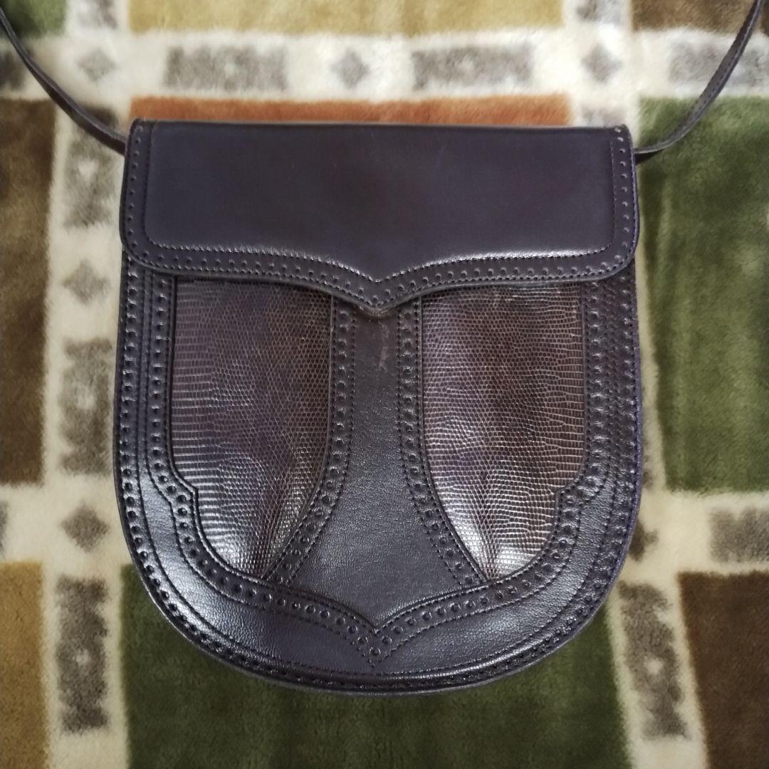 Yves Saint Laurent ダークブラウン ショルダーバッグ