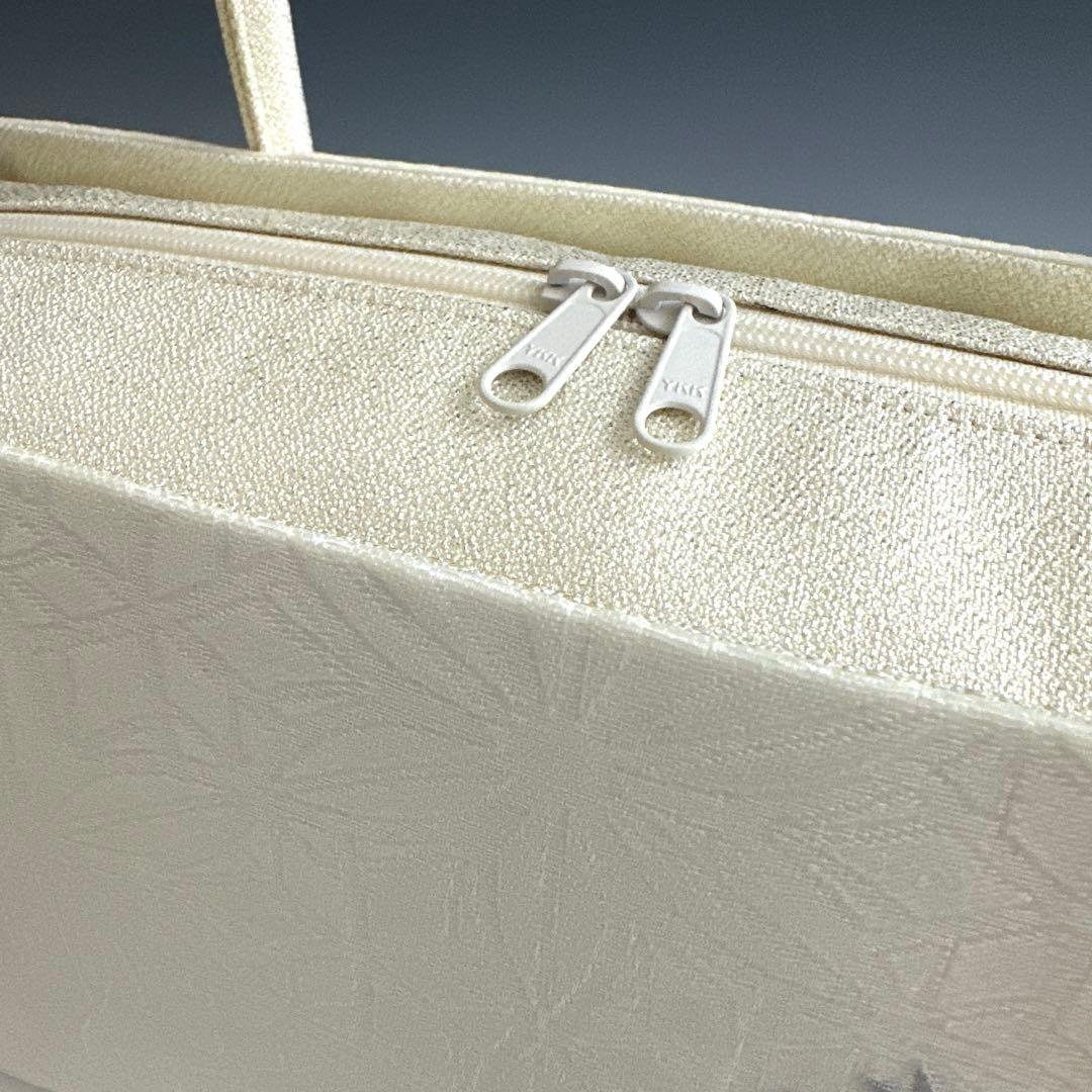 新品未使用 ！！刺繍入り！！京都 西陣 正絹 帯使用 利休バッグ　25123