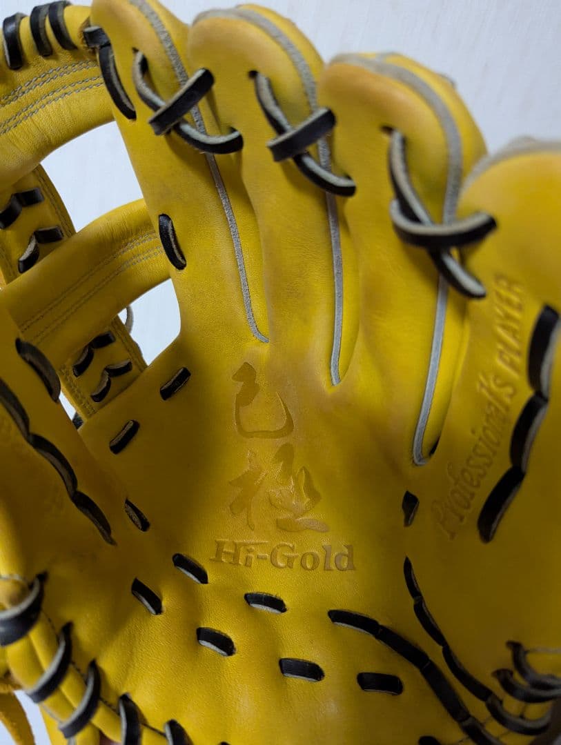 HI-GOLD　HG　ハイゴールド　グローブ　軟式グローブ　イエロー　ブルー