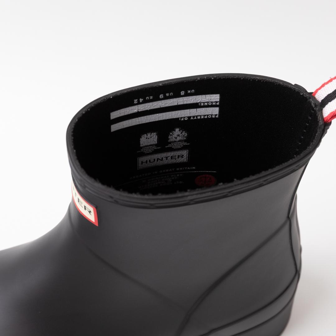 HUNTER オリジナル プレイブーツ ショート メンズ 27cm 黒