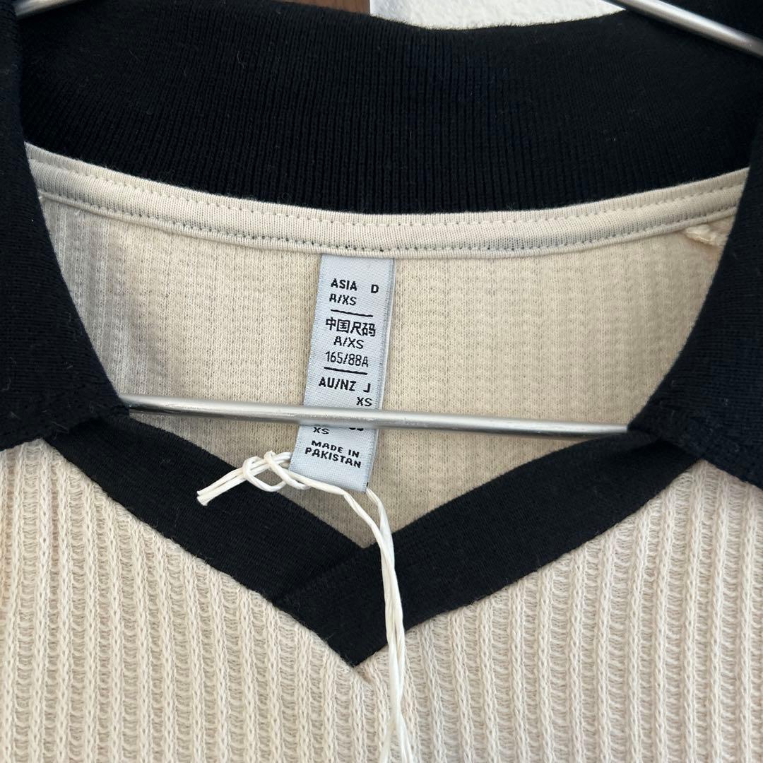 adidas ワッフルポロシャツ