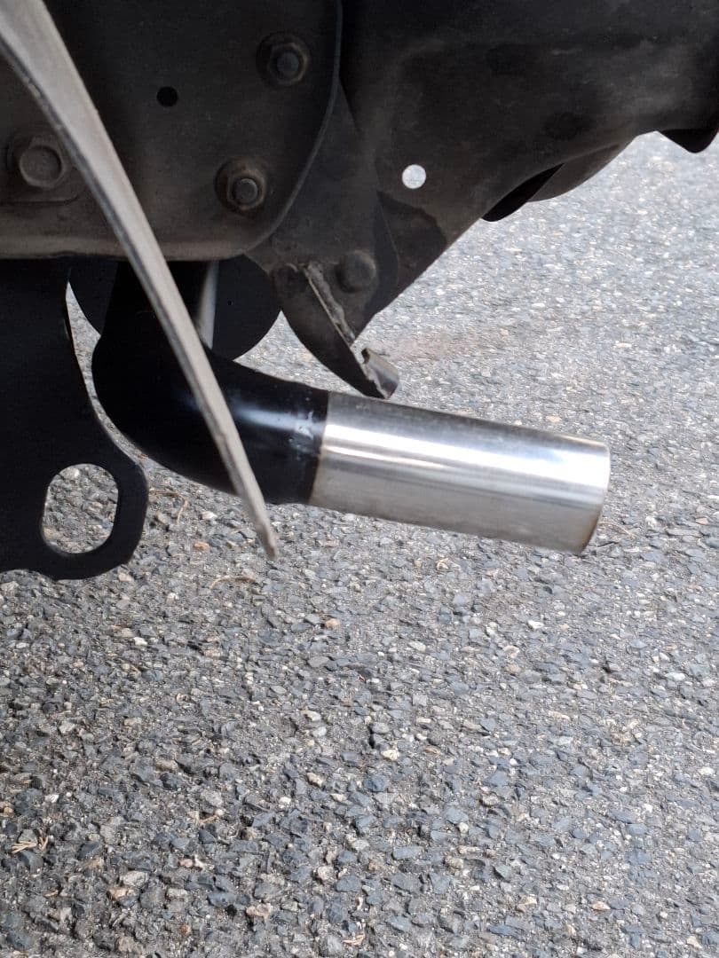 T*4様 サンバーTT2用にバイクマフラー加工