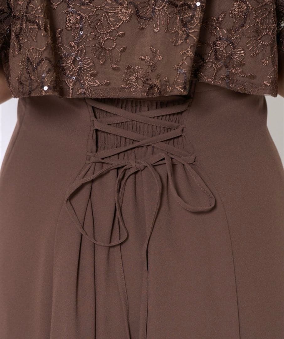 【即日発送/値下不可】ベロアトリミングブラウス×ドレス