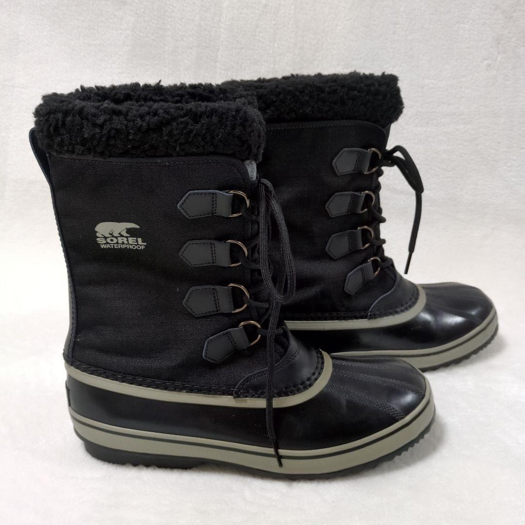 SOREL ソレル 29cm スノーブーツ 雪靴 黒 ブラック 防水