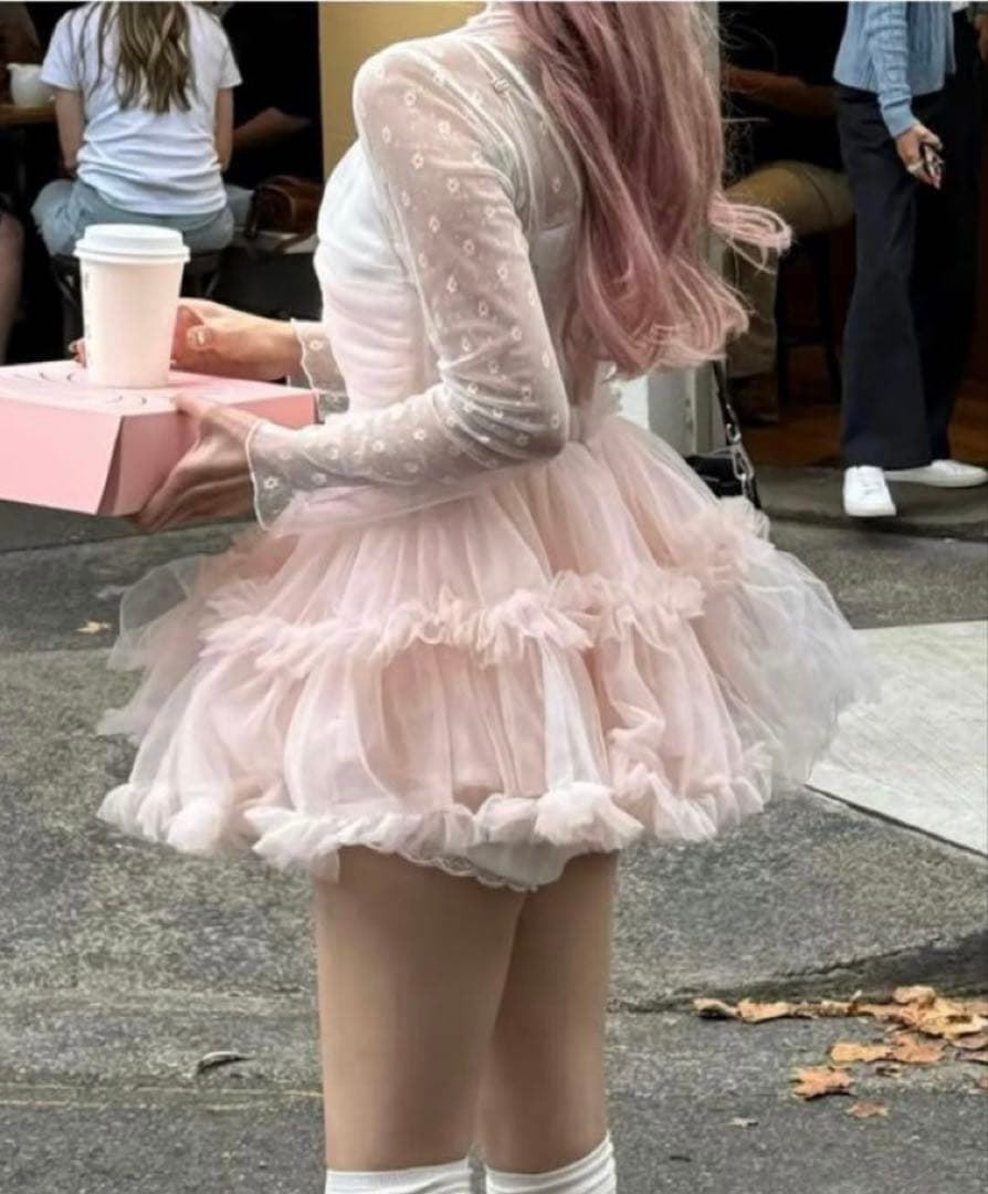 トリートユアセルフ チュールトップス