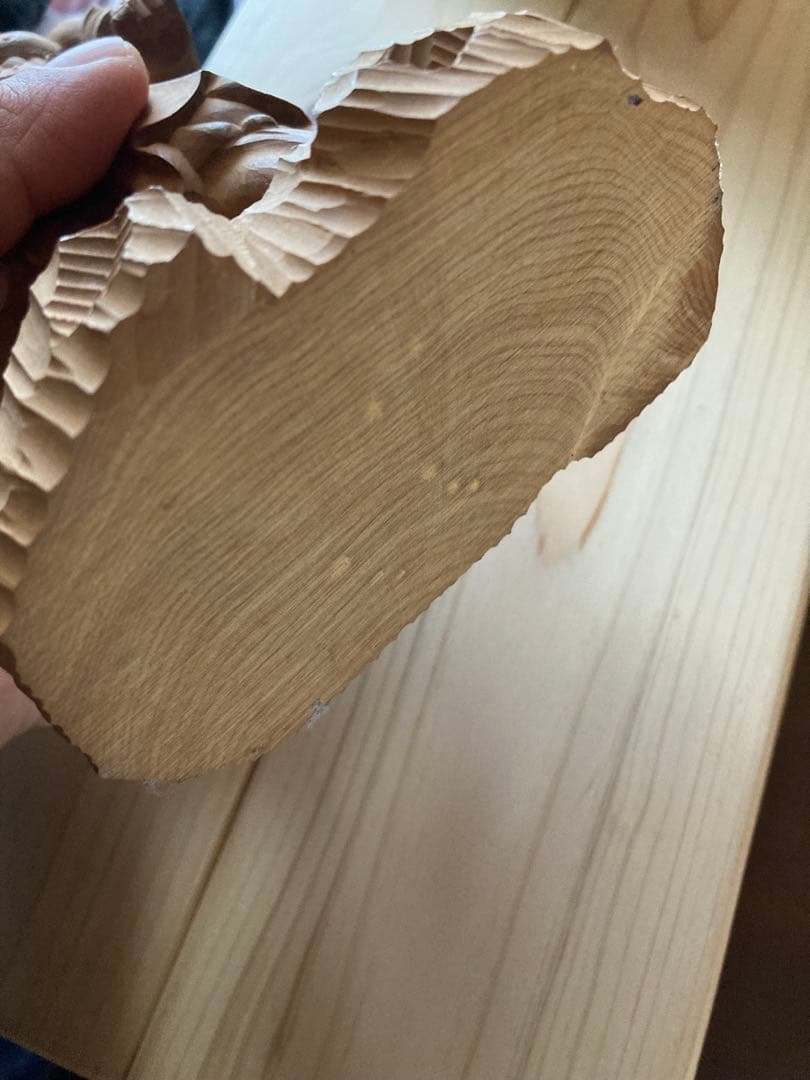 金剛力士像/仁王像/【一対】高さ21センチ　木彫　細密彫刻