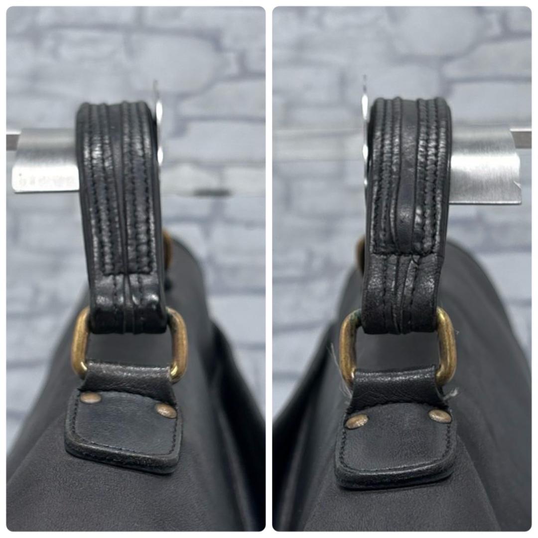 OLD COACH 黒 レザーブリーフケース ビジネスバッグ メンズ レザー