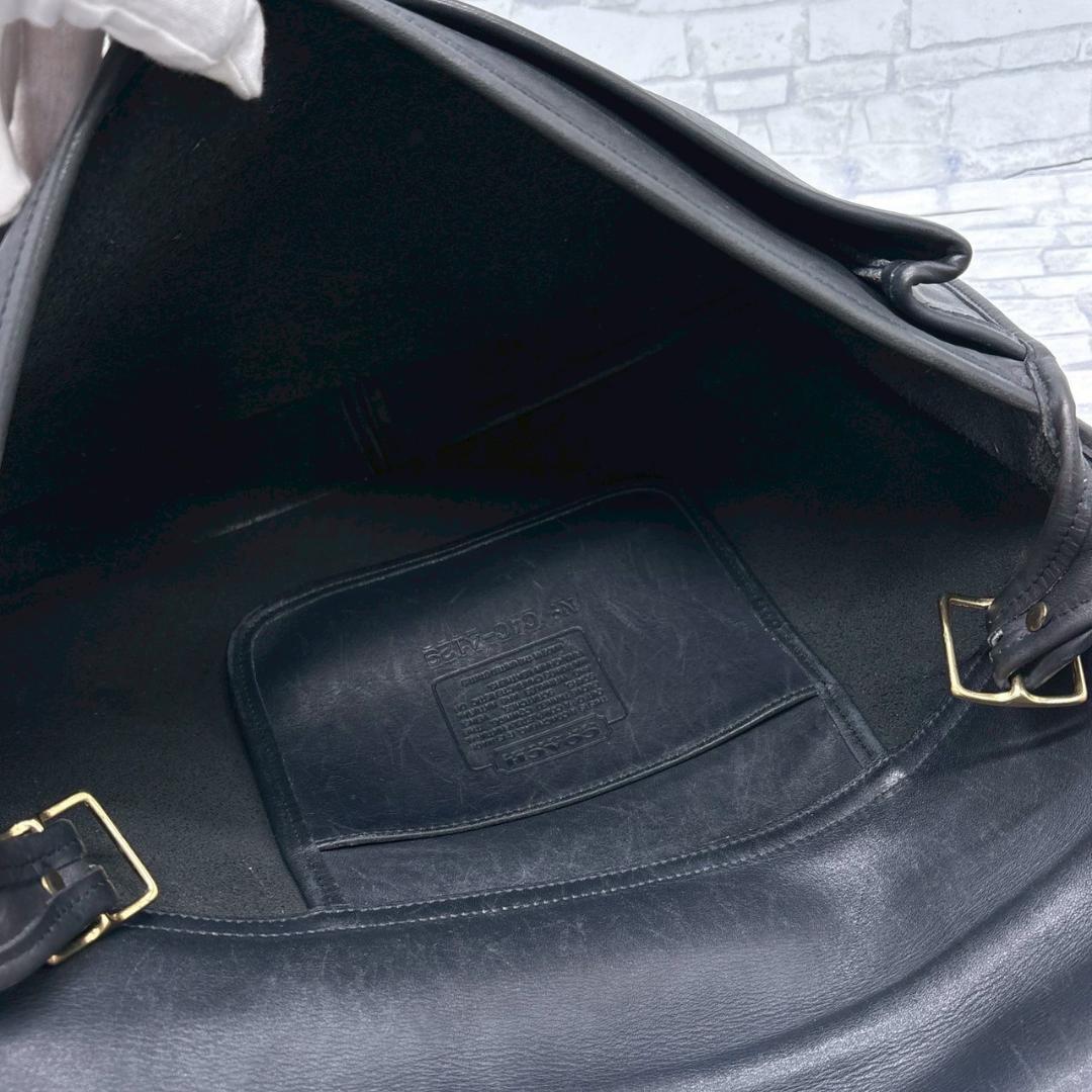 OLD COACH 黒 レザーブリーフケース ビジネスバッグ メンズ レザー