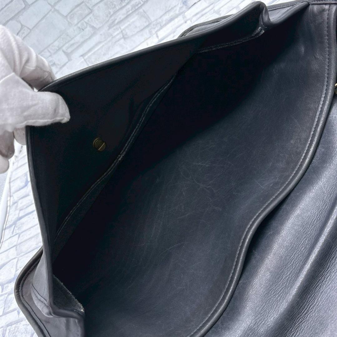 OLD COACH 黒 レザーブリーフケース ビジネスバッグ メンズ レザー