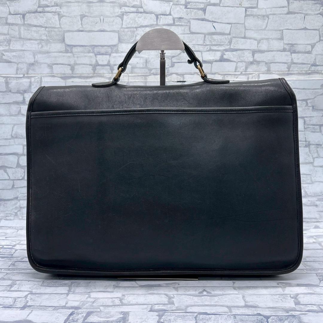 OLD COACH 黒 レザーブリーフケース ビジネスバッグ メンズ レザー