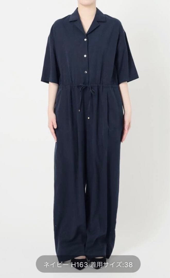 【未着用】スローブイエナ　オールインワン　ネイビー
