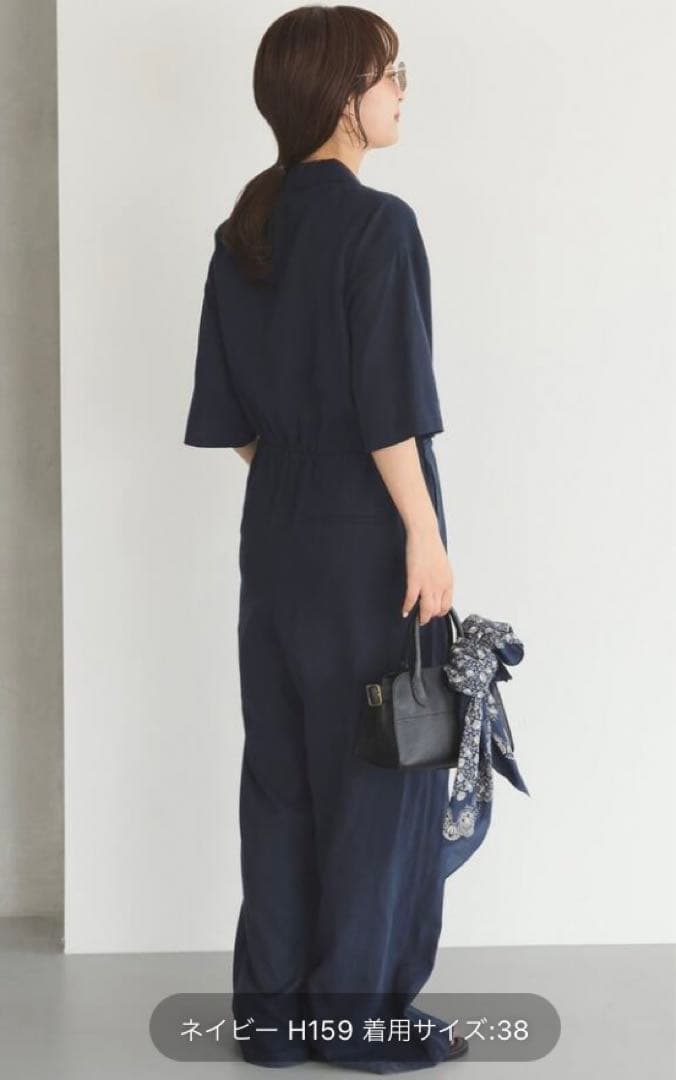 【未着用】スローブイエナ　オールインワン　ネイビー