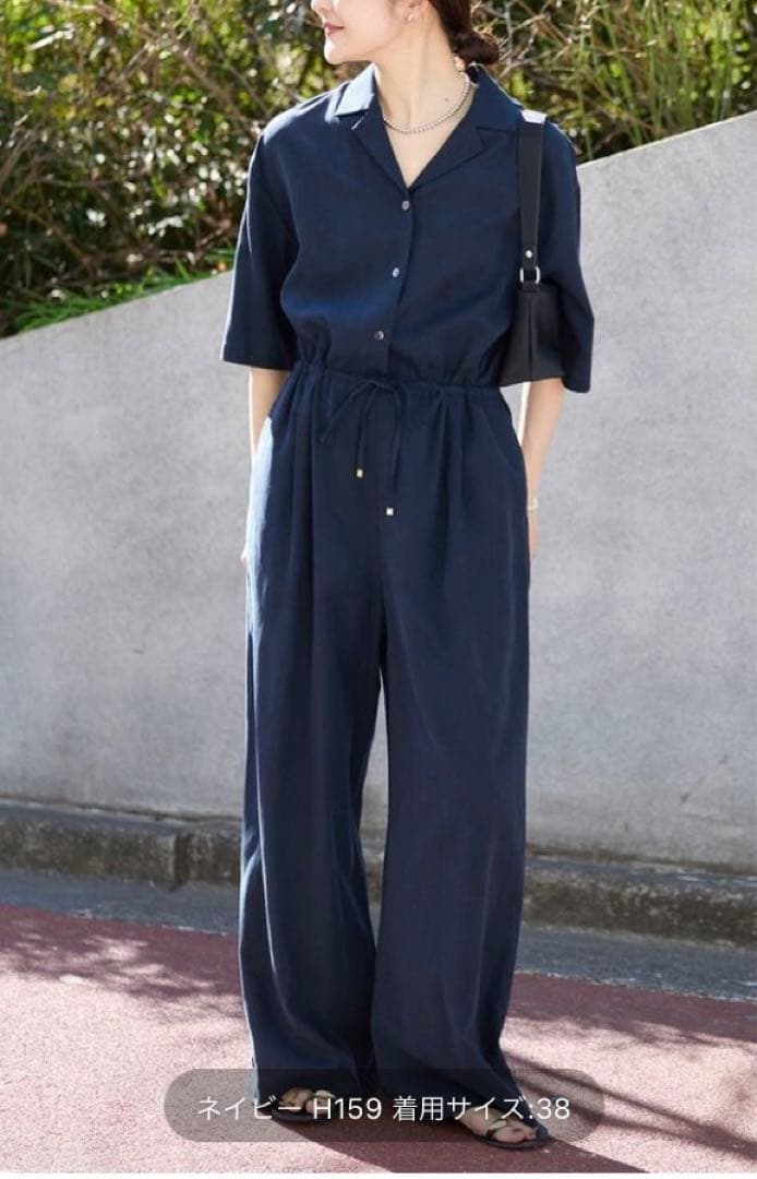 【未着用】スローブイエナ　オールインワン　ネイビー