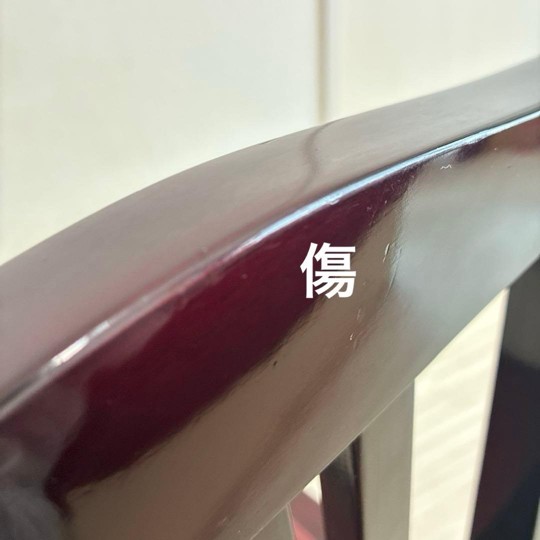 【中古良品】ピアノ背付き椅子木目・座面張り替え済み（送料込）