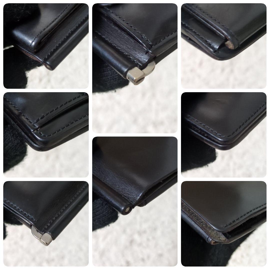 希少 SLOW ブライドルレザー マネークリップ 小銭入れ 札入れ レザー 黒