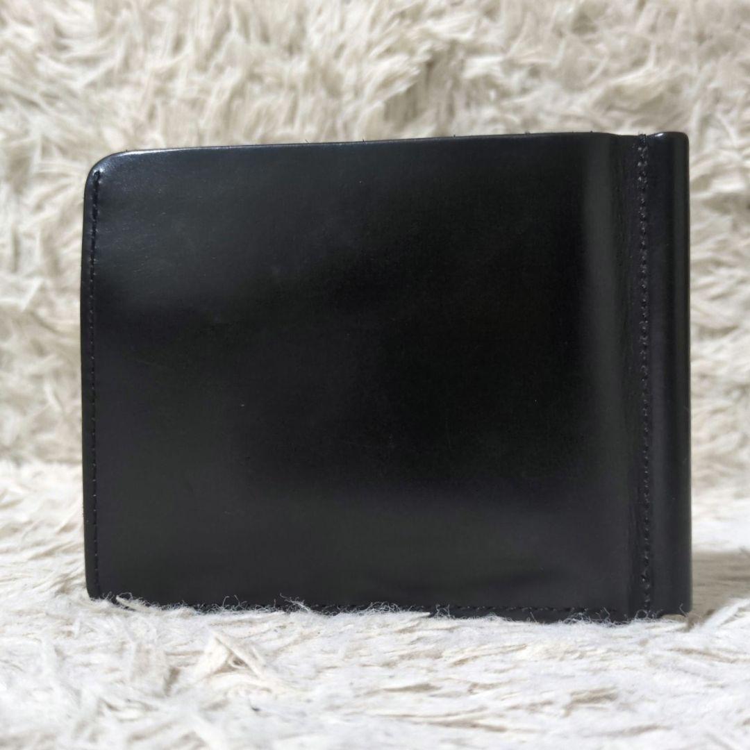 希少 SLOW ブライドルレザー マネークリップ 小銭入れ 札入れ レザー 黒