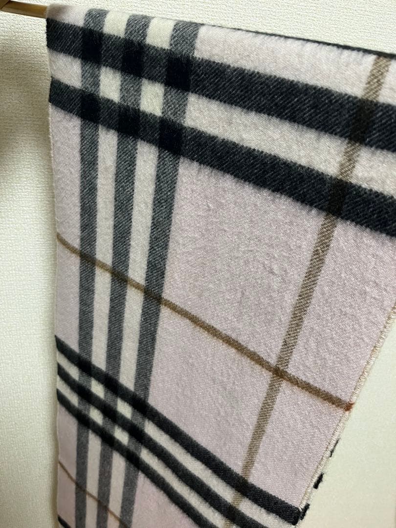 BURBERRY　バーバリー　マフラー　カシミア100％　コントラストチェック