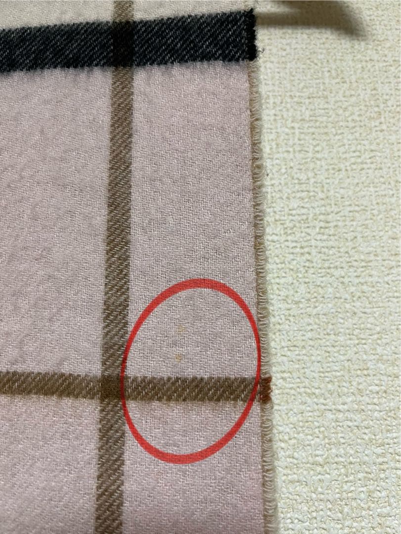 BURBERRY　バーバリー　マフラー　カシミア100％　コントラストチェック