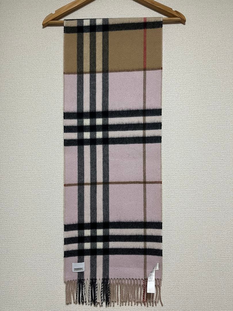 BURBERRY　バーバリー　マフラー　カシミア100％　コントラストチェック