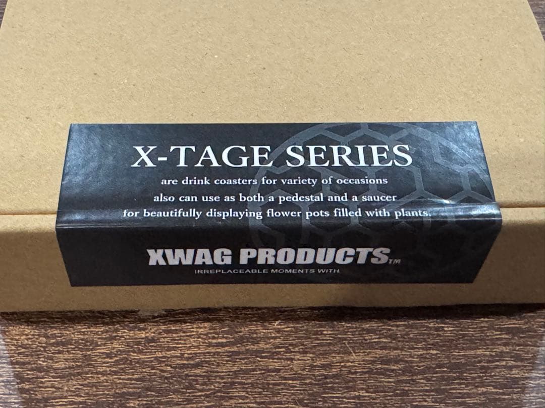 XWAG PRODUCTS X-TAGE ROUNDM コースター ゼブラウッド