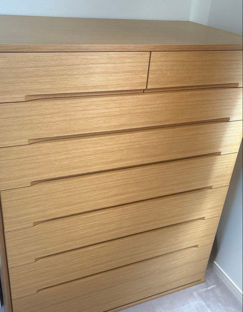 府中家具　大塚家具　チェスト　箪笥　タンス　表面前オーク素材　高級家具