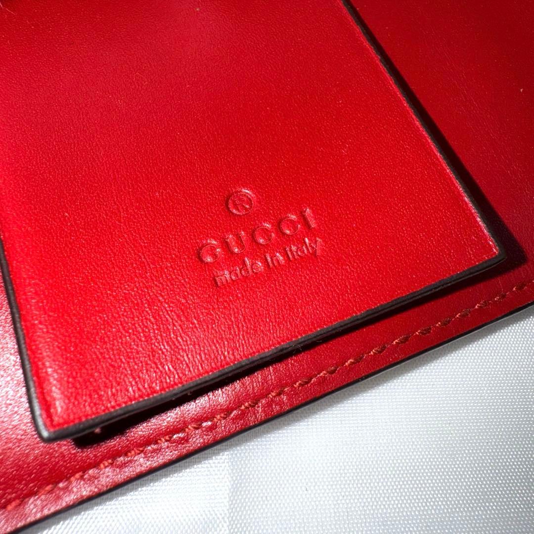 ✨美品✨GUCCI グッチ シマ GG柄 レザー 6連キーケース レッド