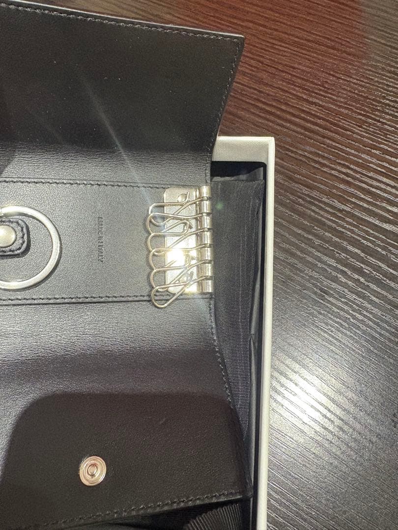 K*様 CELINE ブラックレザー キーケース